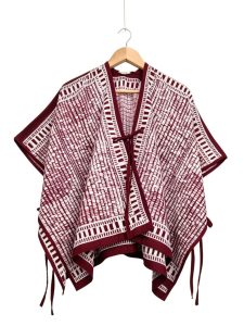 mahogany red outer ponco 01