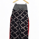 navy blue red wine knot pant tie dye 02